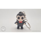 Tiny Dracula keychain variant — front view showing full figure and key ring, own photo by Sensory Sidequest