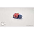 Baby Ladybug 3D print — left three-quarter view showing elytra and body segments