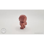 Terracotta Tiny Rock Golem 3D printed articulated fidget toy — 3/4 angle by Sensory Sidequest