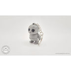 Grey Tiny Rock Golem keychain — 3D printed articulated fidget keychain by Sensory Sidequest
