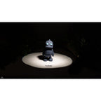 Zou3D render of Tiny Robot articulated fidget toy in grey/slate — front-facing hero view
