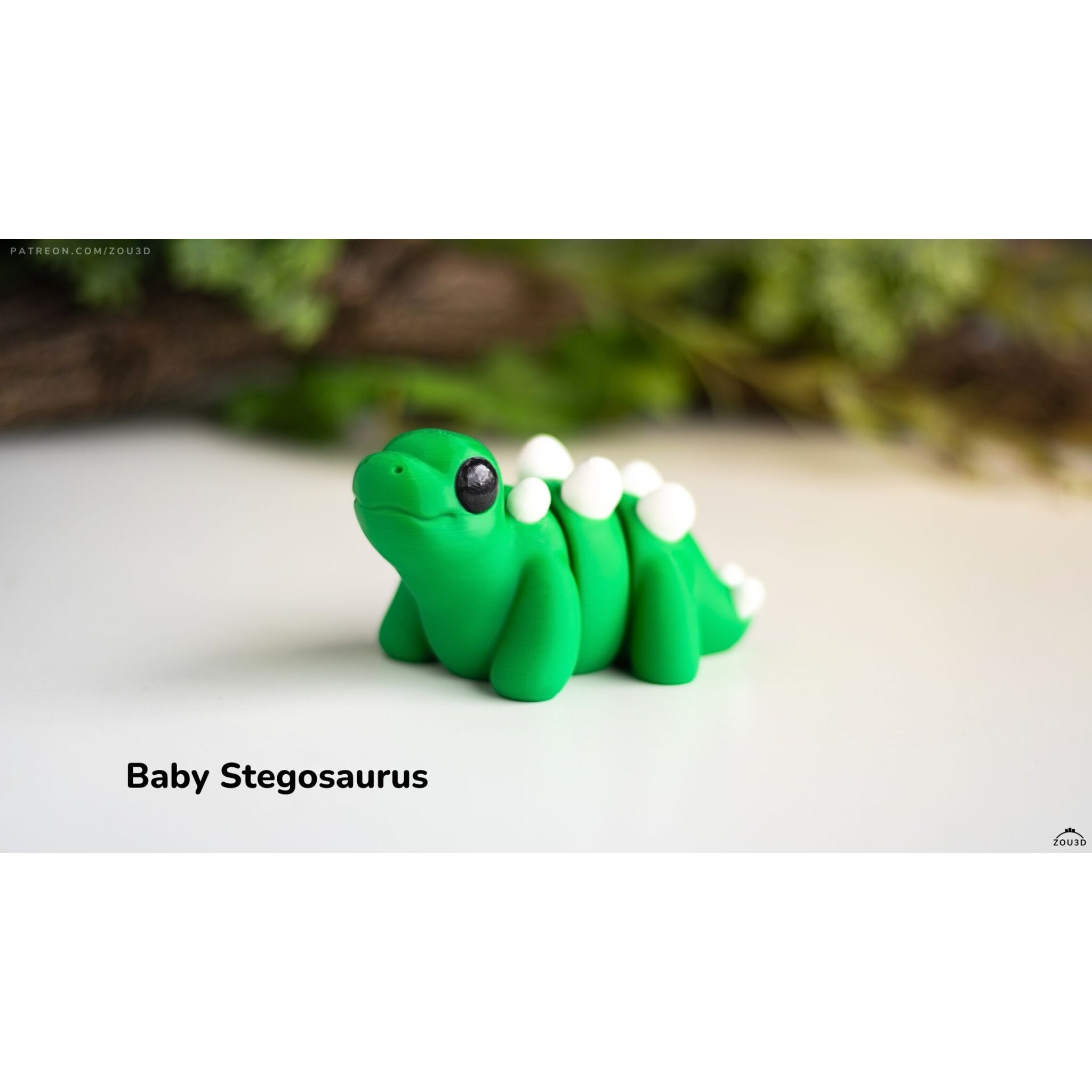 Baby Stegosaurus 3D printed articulated fidget toy — Sensory Sidequest Australia