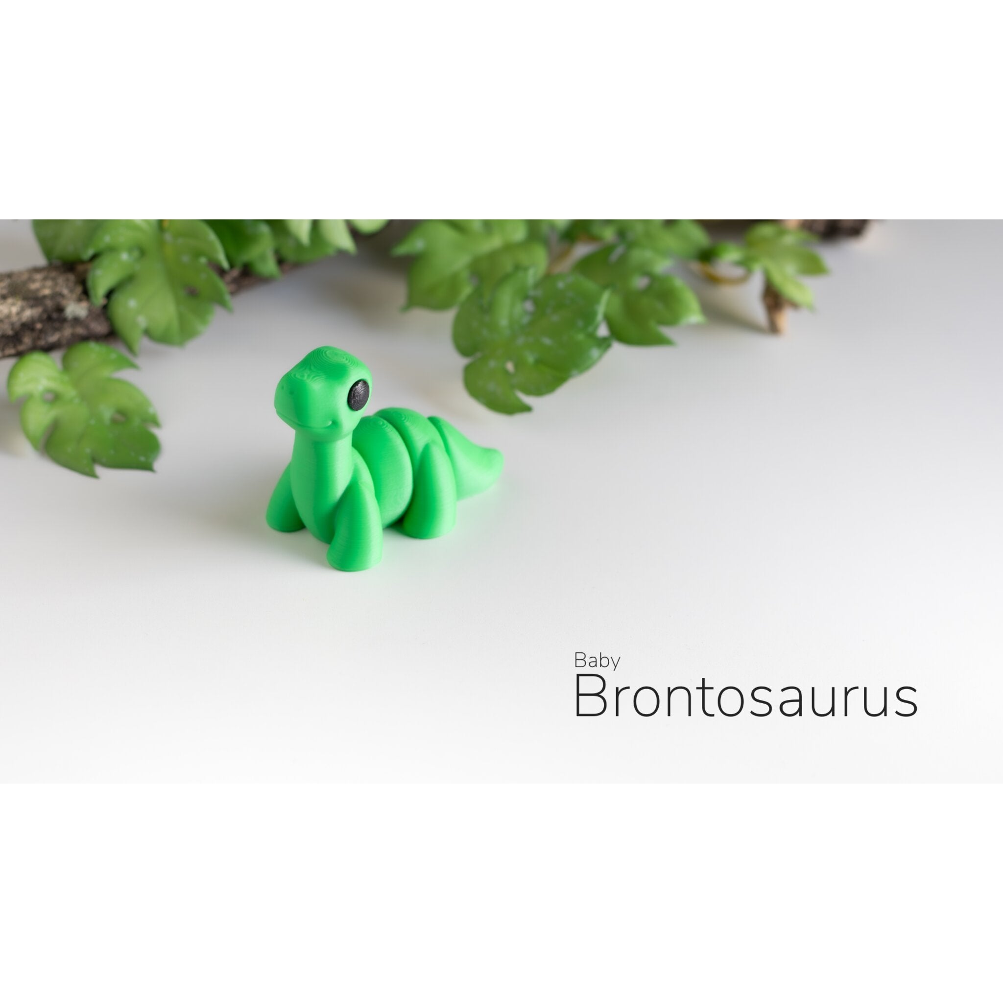 Baby Brontosaurus 3D printed articulated fidget toy — Sensory Sidequest Australia