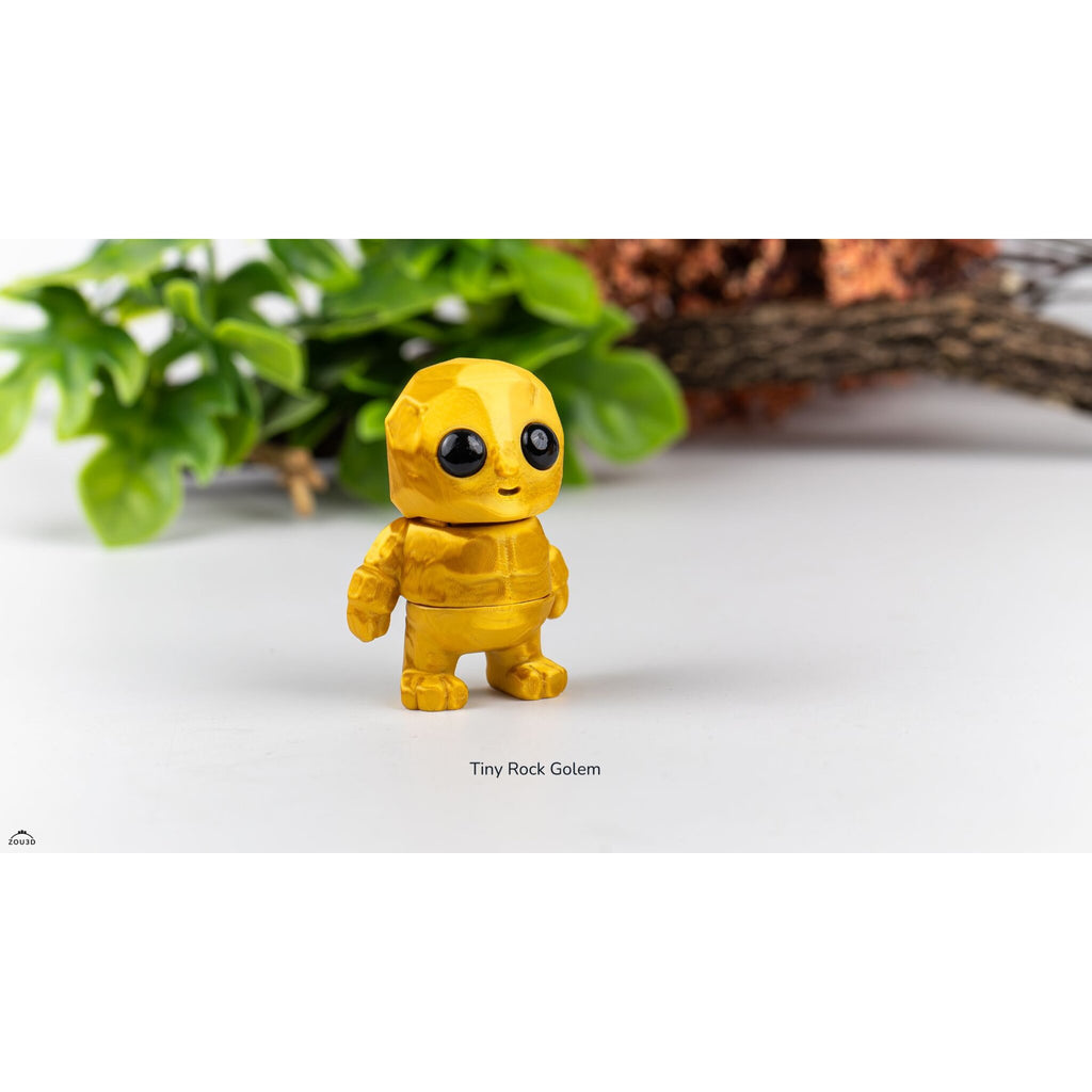Tiny Rock Golem 3D printed articulated fidget toy — Sensory Sidequest Australia