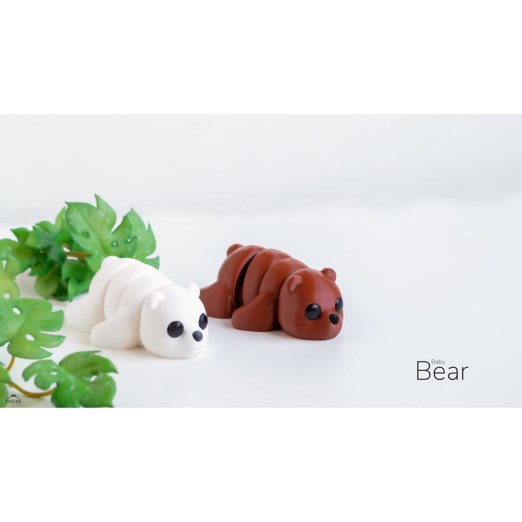 Polar Bear 3D printed articulated fidget toy — Sensory Sidequest Australia