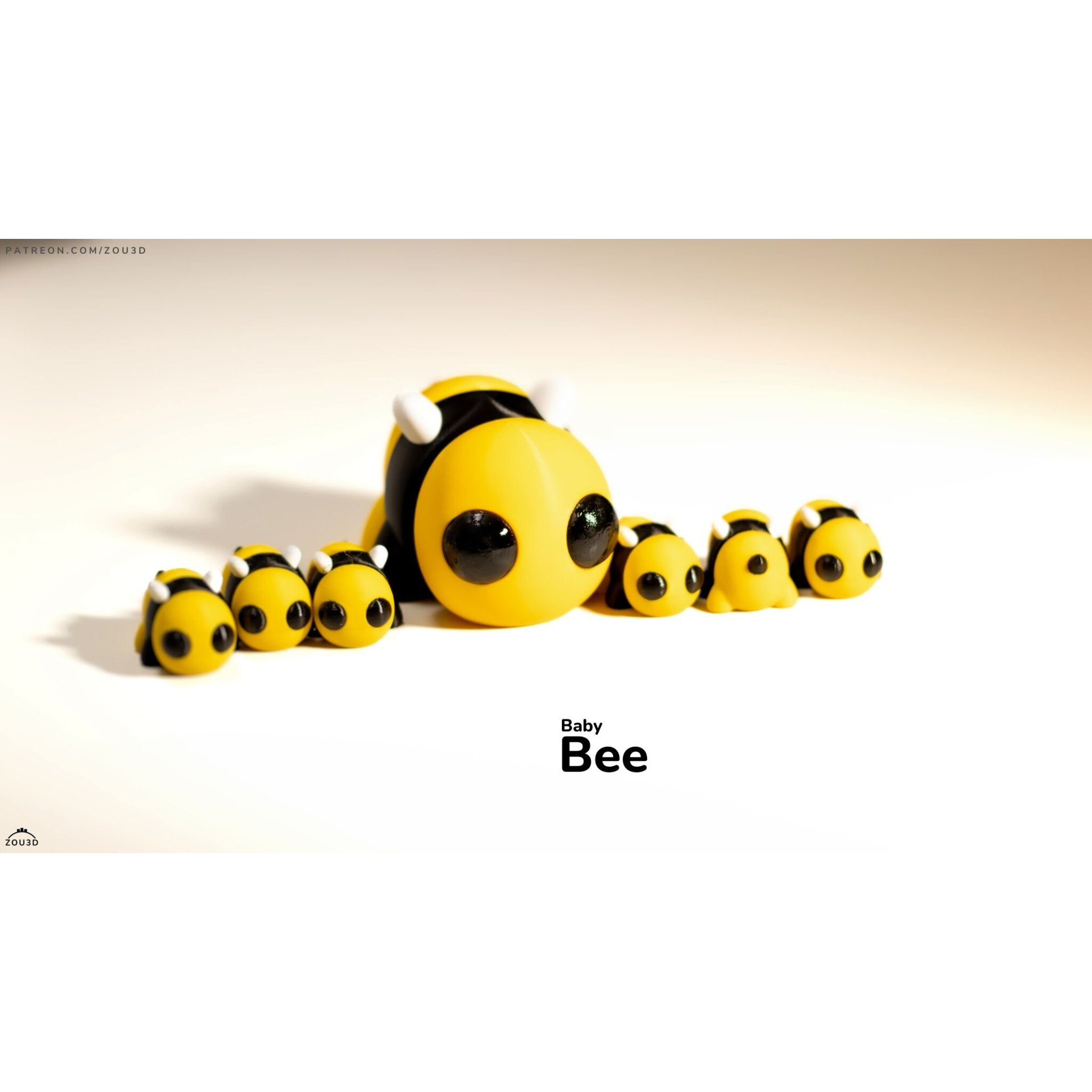 Baby Bee 3D printed articulated fidget toy — Sensory Sidequest Australia