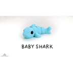 Zou3D Baby Shark articulated fidget toy — official stock render, flat side profile showing all body segments