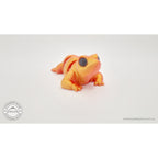 Red-gold Baby Lizard 3D printed articulated fidget toy — 3/4 front view — Sensory Sidequest Australia