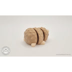 Baby Hedgehog 3D printed articulated toy — rear view showing quill back, own photo by Sensory Sidequest